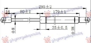AMORTIZER GEPEK VRATA (295L-480N)