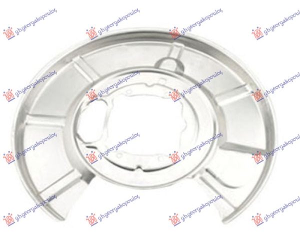 ZASTITA ZADNJEG KOCIONOG DISKA (PRECNIK ZASTITE 370/105mm) (PRECNIK DISKA 320mm) ALUMINIJUM DESNO