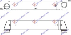 HLADNJAK INTERKULERA 2.0-2.5-3.0 (520D-525D-530D) DIZEL (543x100x105)