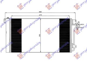 HLADNJAK KLIME BENZIN/DIZEL (680x39x16)