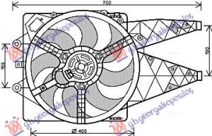 VENTILATOR KOMPLET (1.4cc DIZEL)