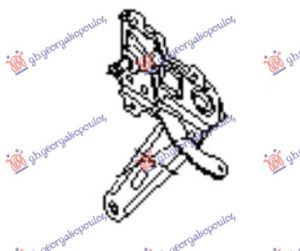 PODIZAC ZADNJEG PROZORA ELEKTRICNI (BEZ MOTORA) (O) LEVO