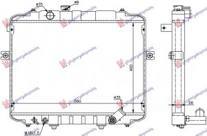 HLADNJAK MOTORA 2.4 BENZIN (400x590x26)