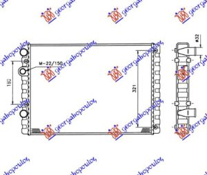 RADIATOR 1.4 FSI PETROL - 1.7-1.9 DIESEL (510x380) (MAHLE BEHR)