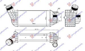 HLADNJAK INTERKULERA 2.0 HDI DIZEL (300x147x76) 60-40
