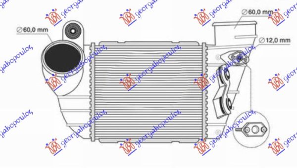 HLADNJAK INTERKULERA 1.8T BENZIN (183x161)