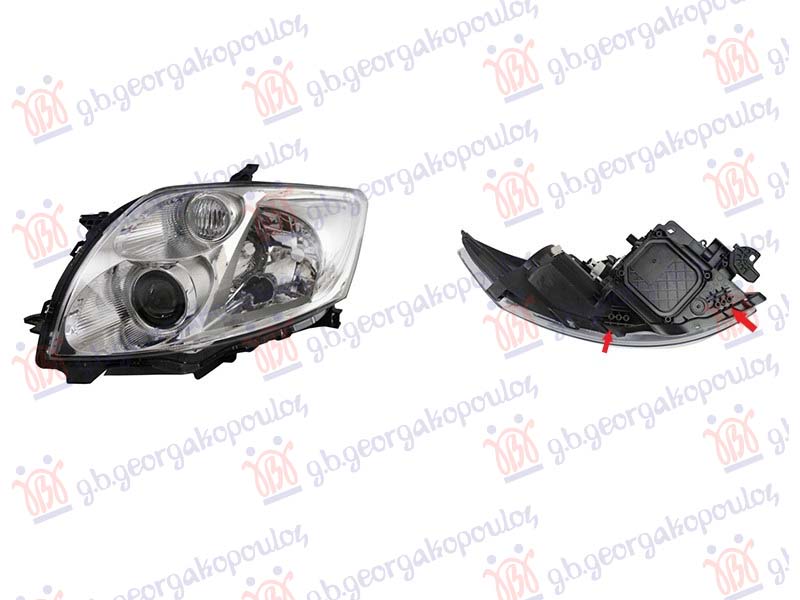 FAR ELEKTRICNI HROM (IKI TIP) (BEZ MOTORA) (DEPO) LEVO