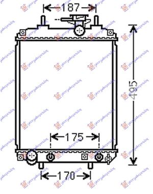 RADIATOR 1.0-1.3-1.5 PETROL MANUAL/AUTOMATIC (400x310) (KOYO)