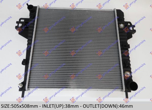 RADIATOR PETROL 3.7 V6 AUTOMATIC +/- A/C (505x508) (KOYO)