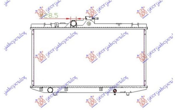 RADIATOR 1.0-1.3 PETROL (638x320) (KOYO)