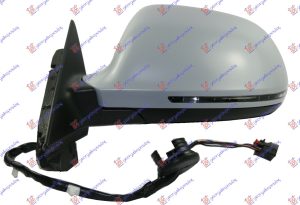 RETROVIZOR ELEKTRICNI SA GREJACEM PM 3 VRATA (MIGAVAC) -2010 (8 PIN) (ASFERICNO STAKLO) LEVO