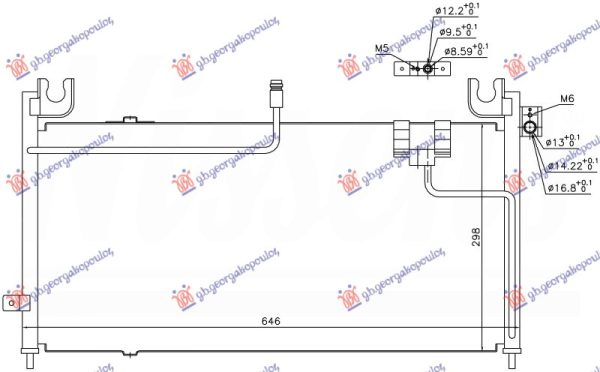 CONDENSER PETROL-DIESEL (638x535x16)