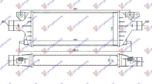 HLADNJAK INTERKULERA 2.0 JTD (440x172x55)