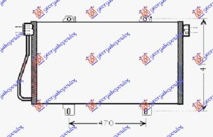 HLADNJAK KLIME 1.9/2.5 DCI DIZEL (730x378x16) 2002-2003