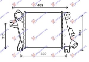 HLADNJAK INTERKULERA 2.2 DCI (305x295x62) 03-05