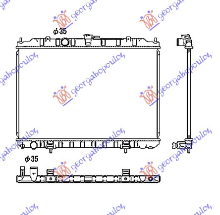 RADIATOR 2.0-2.5 PETROL -2007 (450x690) (KOYO)