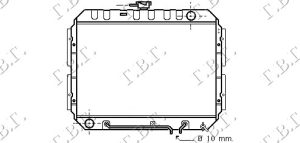 RADIATOR 2.3 PETROL MANUAL/AUTOMATIC (425x568x34)