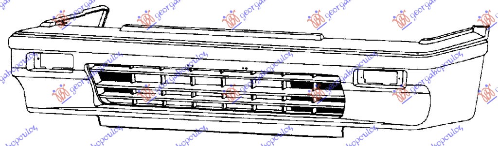 FRONT BUMPER 1986-1987