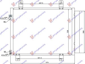 HLADNJAK KLIME 1.3 CDTi DIZEL (420x330x16)