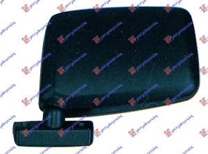 DOOR MIRROR MANUAL BLACK (FLAT GLASS)
