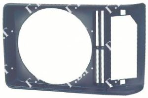 HEAD LAMP RIM ROUND BLACK