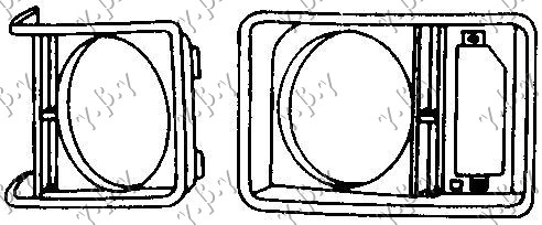 HEAD LAMP RIM ROUND BLACK