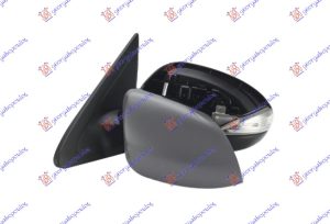 DOOR MIRROR ELECTRICAL HEATED FOLDABLE PRIMED (W/SIDE LAMP) (A QUALITY) (ASPHERICAL GLASS)