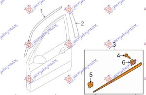 FRONT DOOR MOULDING (O)