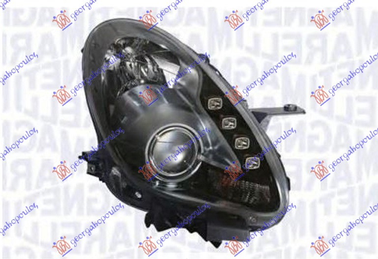 HEAD LAMP BiXENON AFS W/LED DRL TITANIUM MARELLI