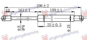 AMORTIZER GEPEK VRATA (393L-170N)