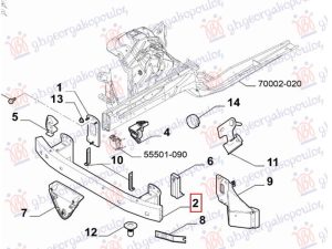 FRONT BUMPER REINFORCEMENT (O)