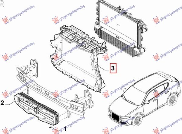 AIRDUCT FRONT PLASTIC UPPER (O)