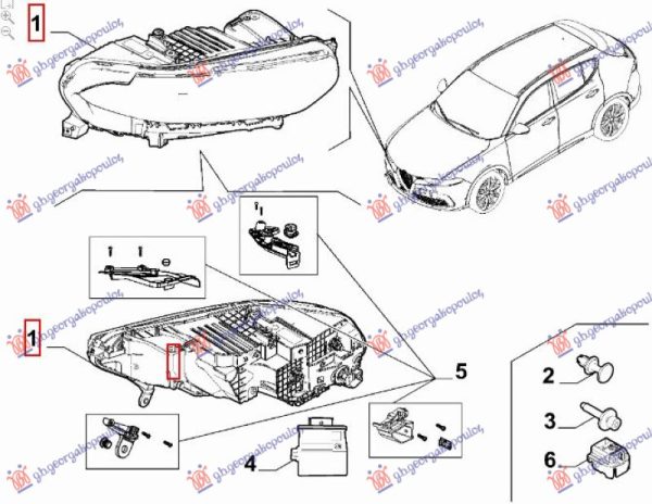 HEAD LAMP FULL LED MATRIX (O)