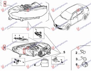 HEAD LAMP FULL LED MATRIX (O)