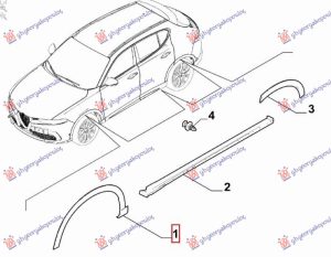 FRONT FENDER FLARE (O)