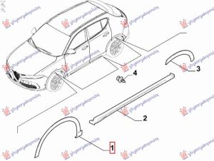 FRONT FENDER FLARE (O)