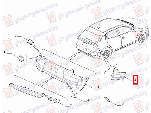 REAR BUMPER END (O)
