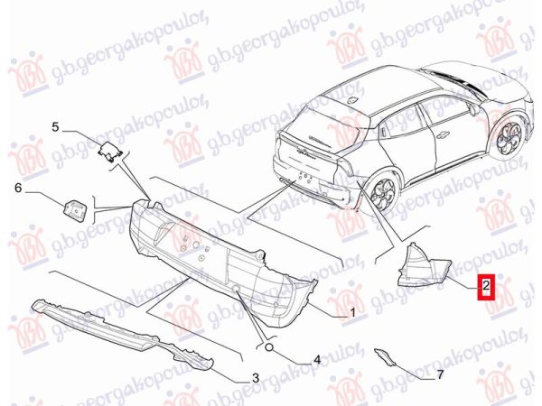 REAR BUMPER END (O)