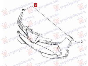 FRONT BUMPER SIDE  BRACKET PLASTIC (O)