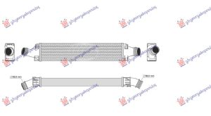HLADNJAK INTERKULERA 2.0 TFSI BENZIN - 3.0 DIZEL TDI (720x144x80)
