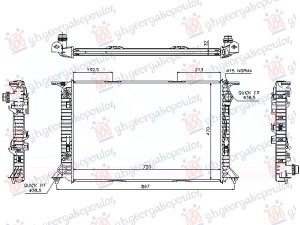 RADIATOR 4.2 PETROL (RS) (720x470) (KOYO)
