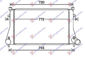 HLADNJAK INTERKULERA 1.8-2.0 TFSi BENZIN (620x398x30)