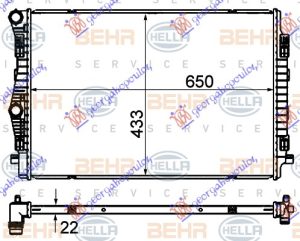 HLADNJAK MOTORA 1.4 TFSi BENZIN - 2.0 TDi DIZEL (650x445) (VALEO)