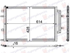 HLADNJAK MOTORA DODATNI 3.0/4.0 TFSi BENZIN (615x430x16) (MAHLE BEHR)