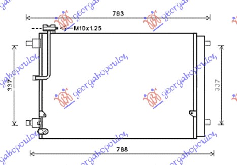 HLADNJAK KLIME 3.0/4.0 TFSi BENZIN (675x44x16)