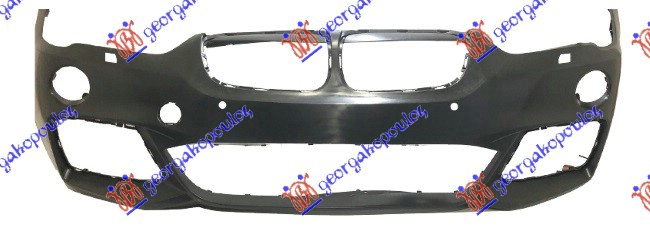FRONT BUMPER PRIMED (W/PDC&WLH) (M-SPORT)