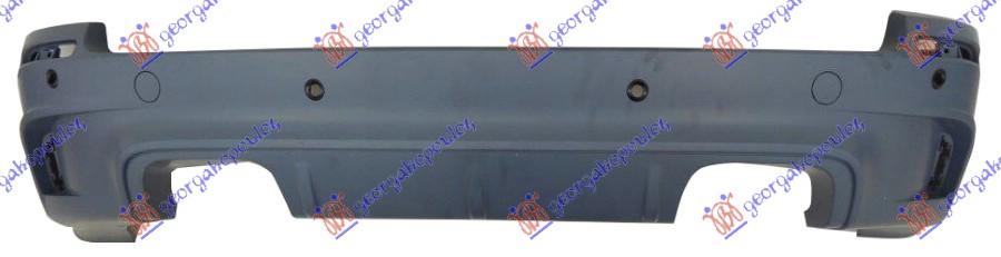 REAR BUMPER PRIMED (M) (W/4 PDC)
