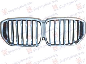 GRILLE PAINTED BLACK (W/NICKEL MOULDING & FRAME) (W/CAMERA HOLE)