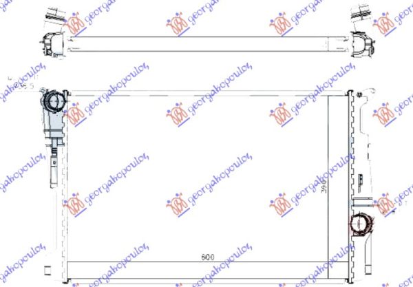 RADIATOR FOR ALL PETROL/DIESEL MANUAL (600x390x32) (KOYO)
