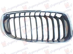 GRILLE SIDE PIECE BLACK/CHROME (BASE LINE)